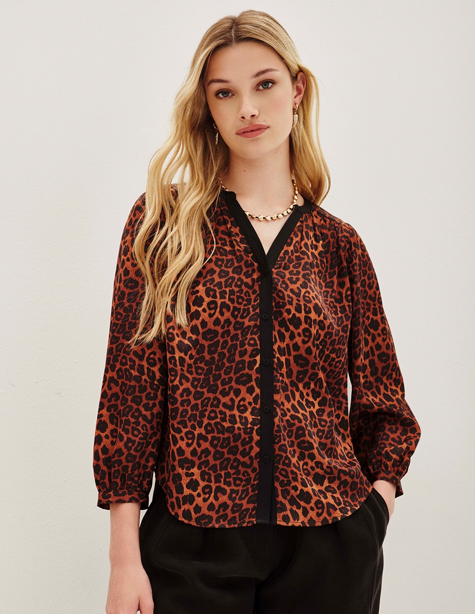 Blusa Adolfo Dominguez manga al codo para mujer
