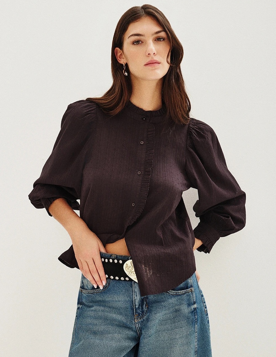 Blusa Adolfo Dominguez manga al codo para mujer