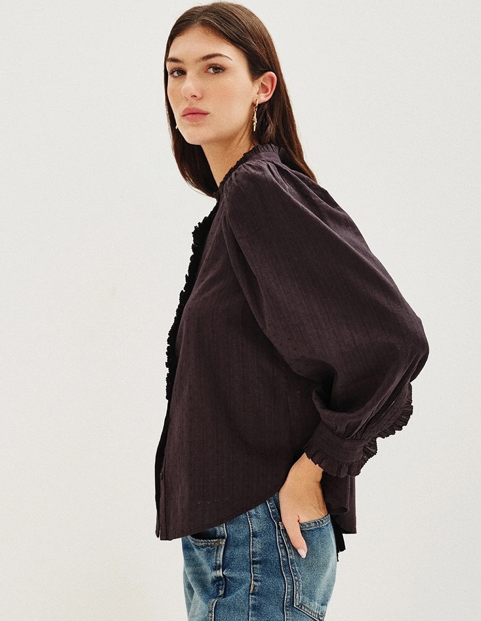 Blusa Adolfo Dominguez manga al codo para mujer 2