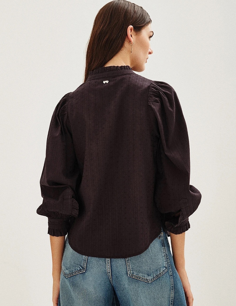 Blusa Adolfo Dominguez manga al codo para mujer 3