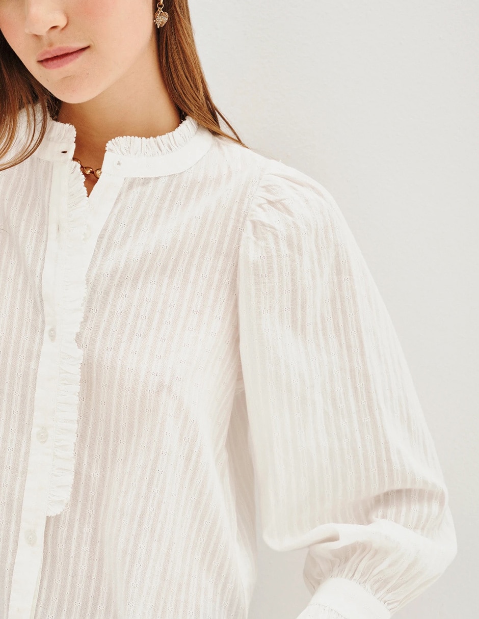 Blusa manga larga para mujer 3