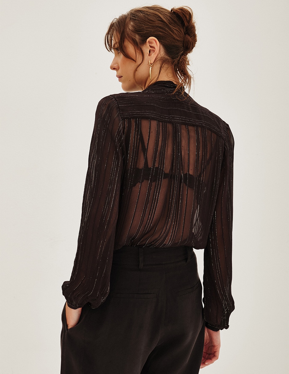 Blusa Adolfo Dominguez manga al codo para mujer 5