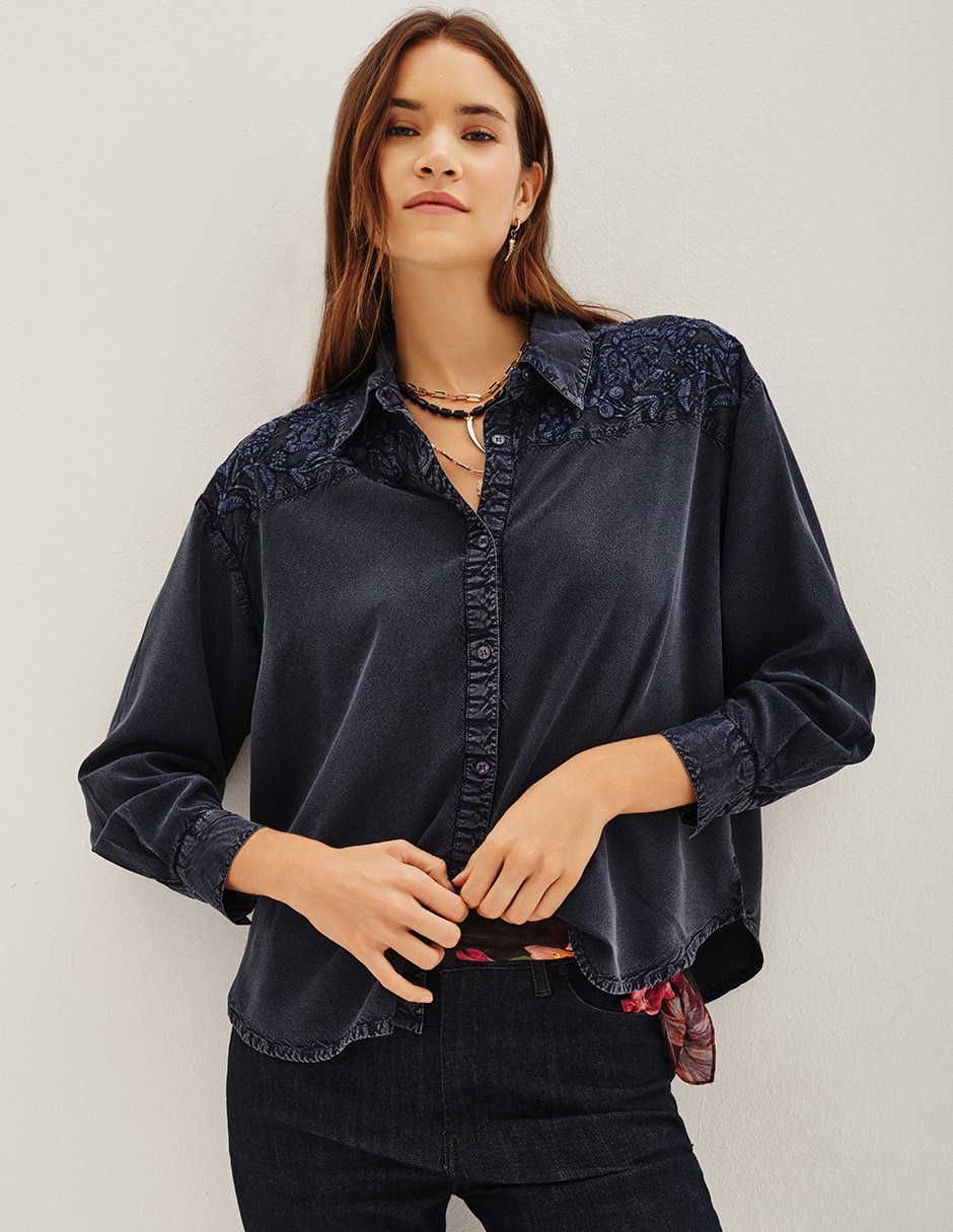 Camisa manga larga para mujer Camisa manga larga para mujer