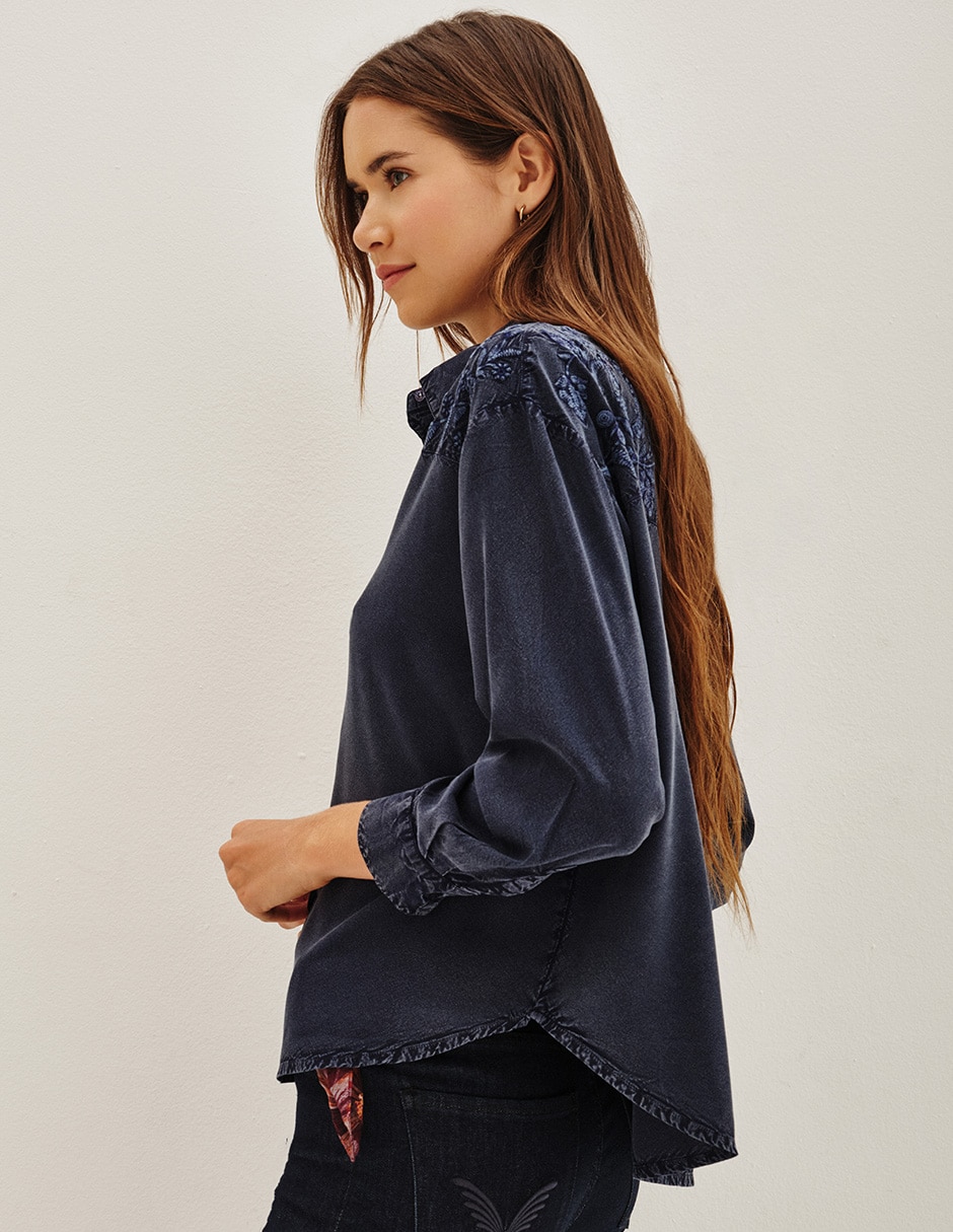Camisa manga larga para mujer 5