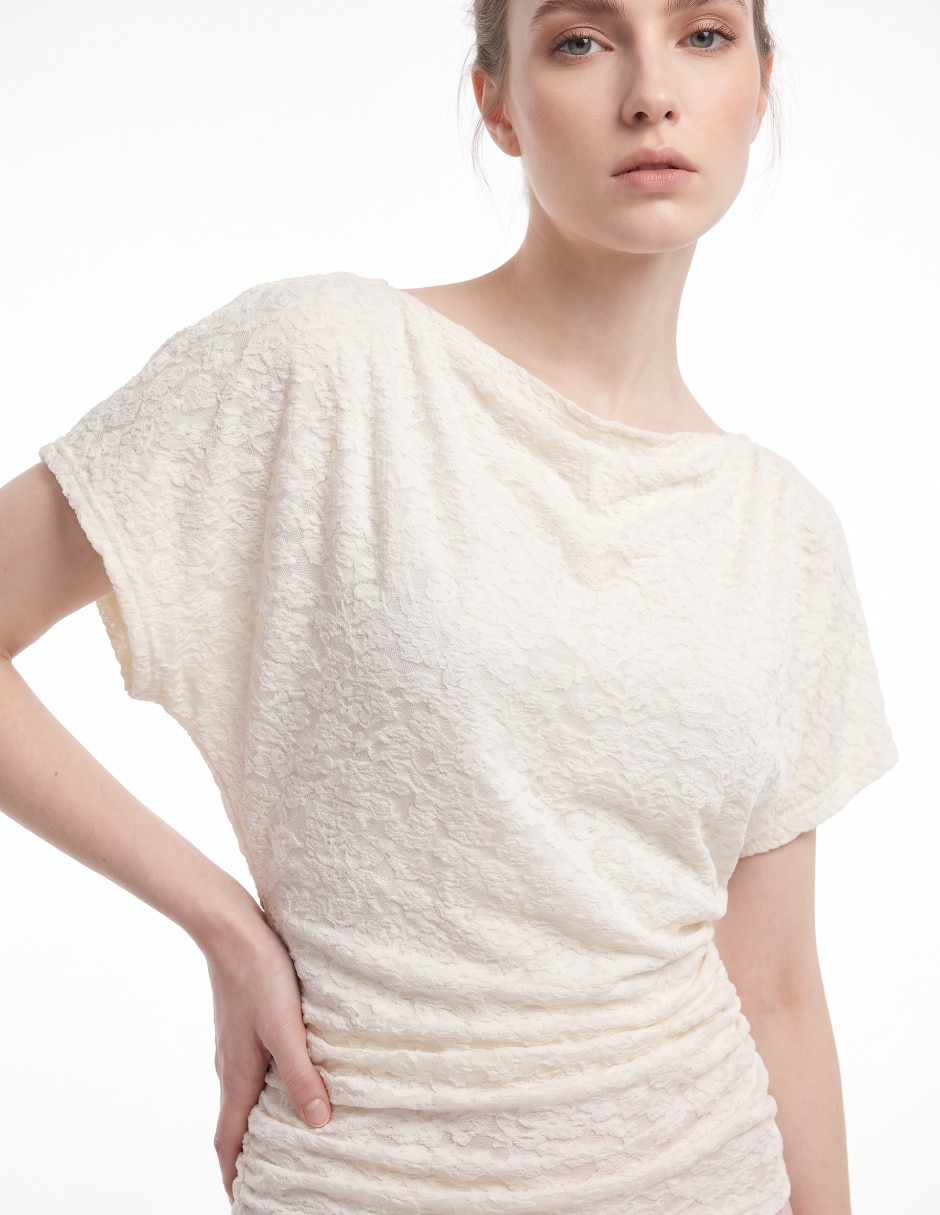 Blusa manga corta para mujer 4