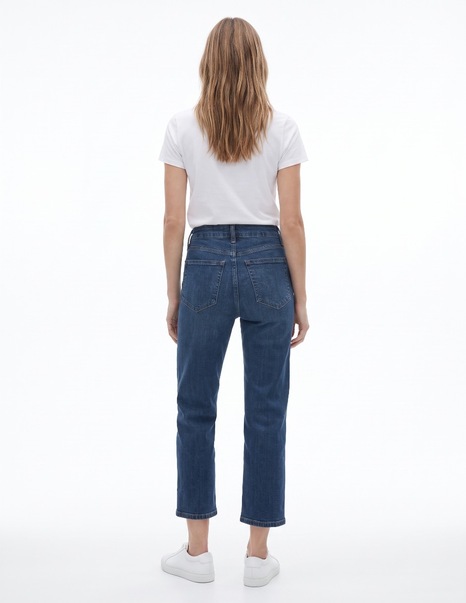 Jeans straight para mujer 2