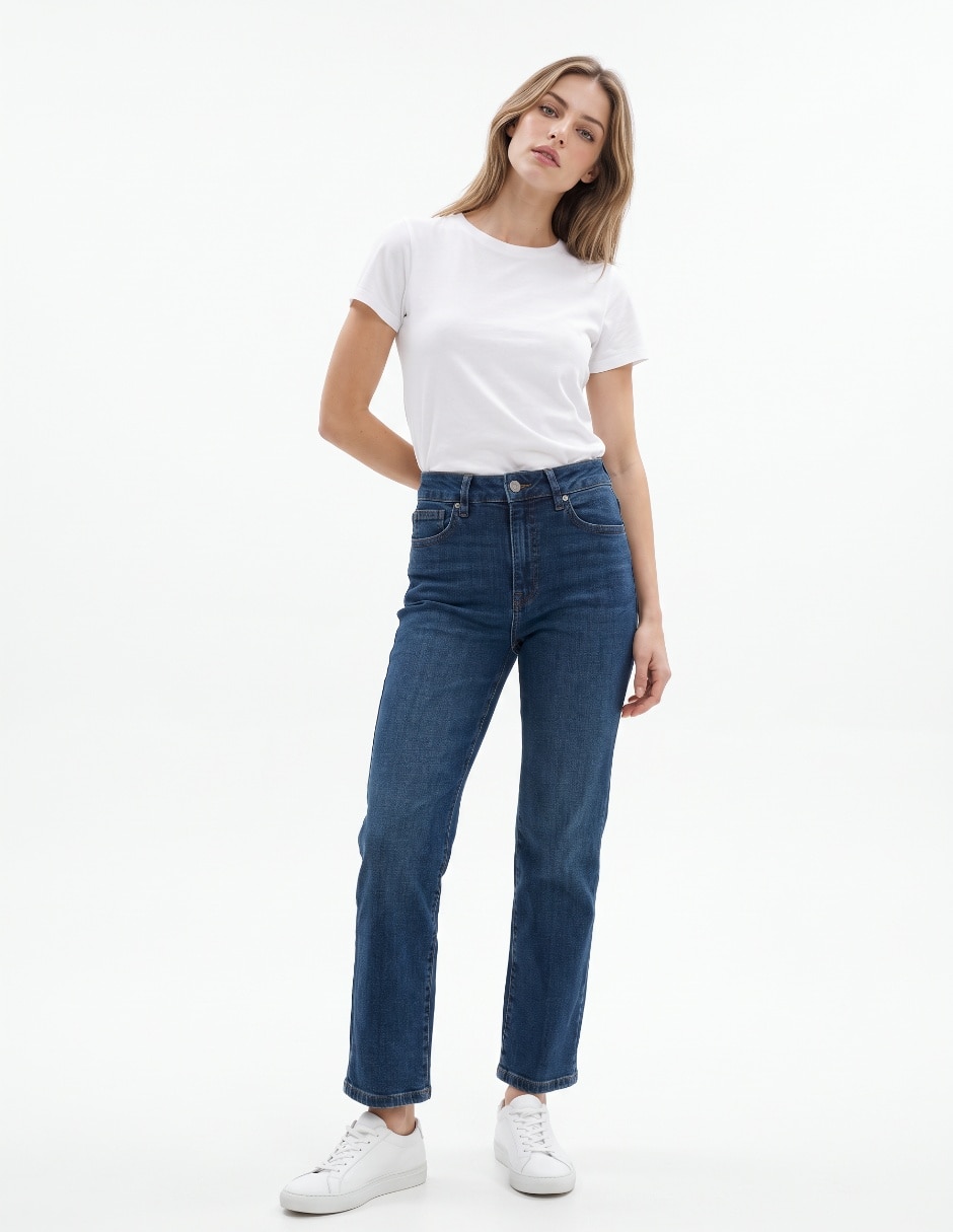 Jeans straight para mujer 3