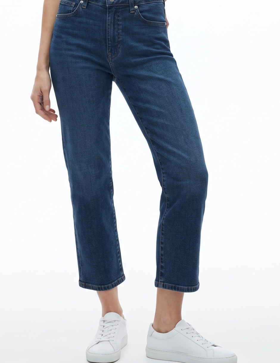 Jeans straight para mujer 4
