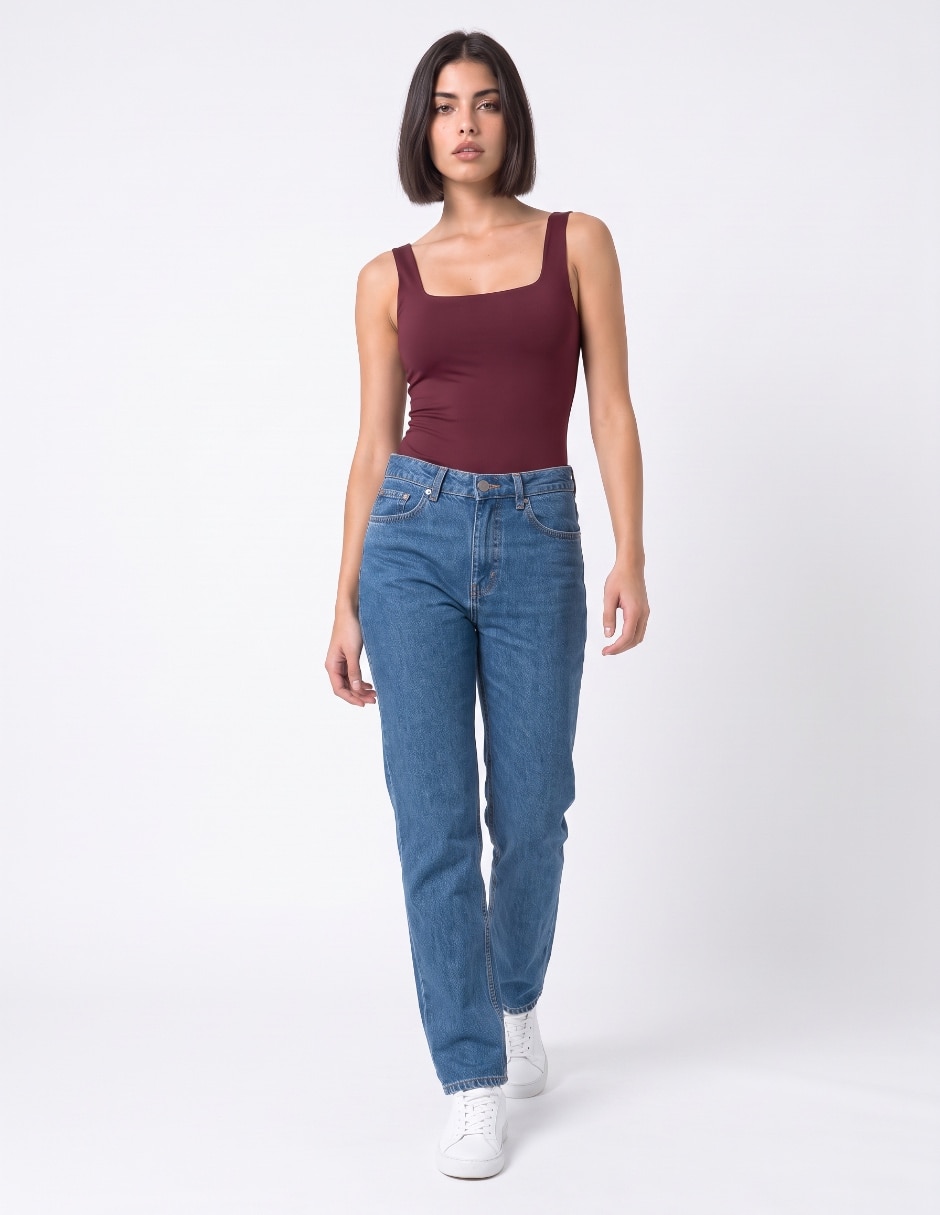 Body escote cuadrado para mujer 3