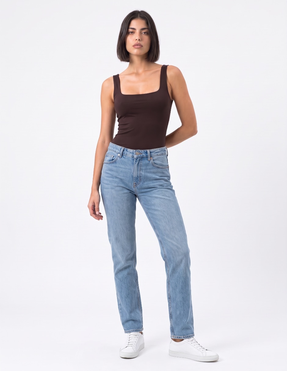 Body escote cuadrado para mujer 3