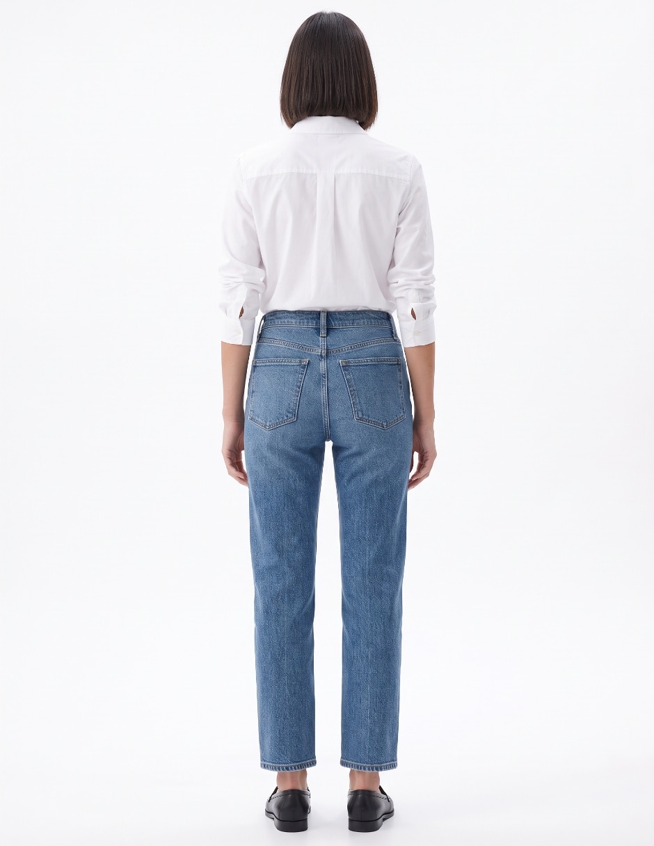 Jeans straight para mujer 2