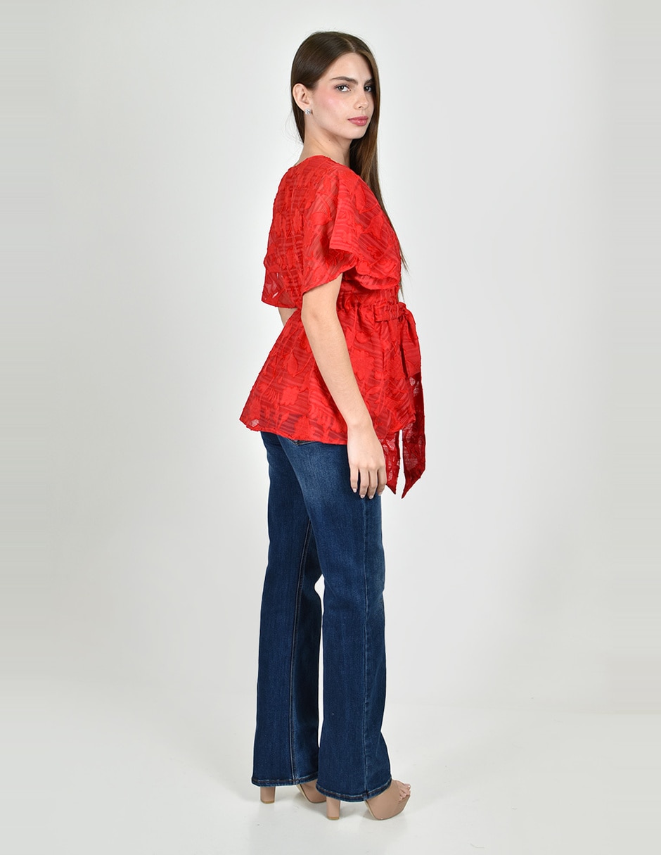 Blusa manga corta para mujer 5