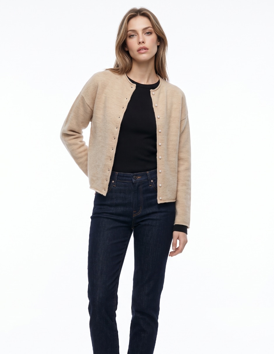 Suéter cuello redondo para mujer Suéter cuello redondo para mujer