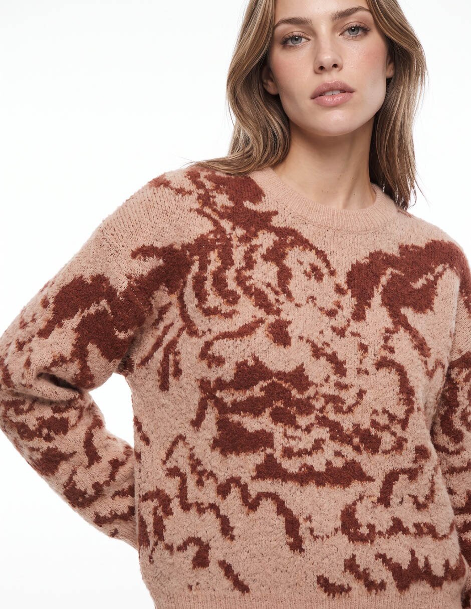 Suéter cuello redondo para mujer 3