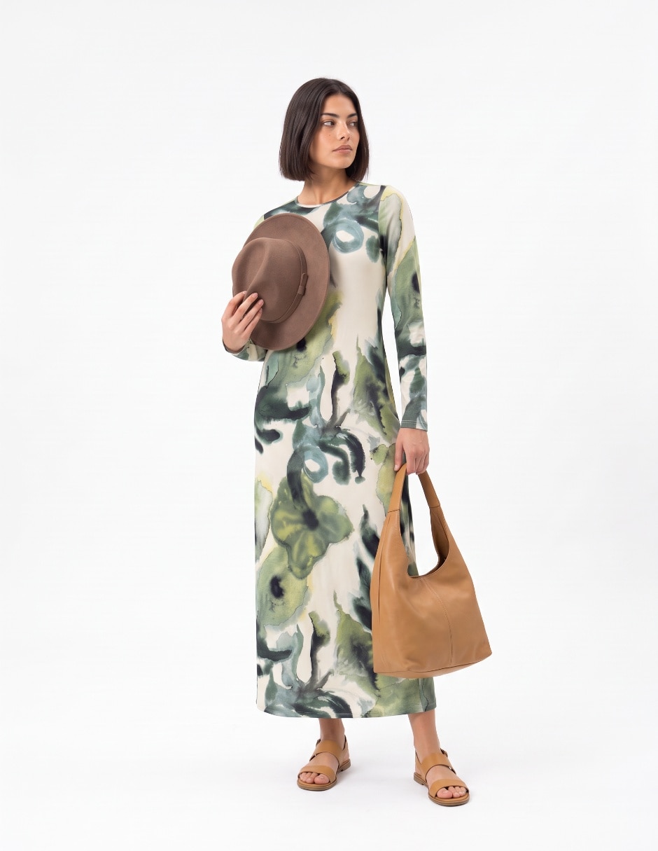 Vestido largo casual para mujer 4