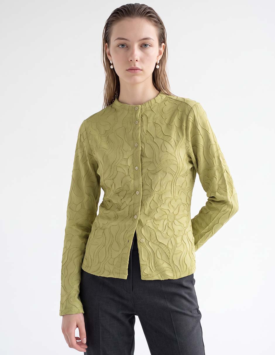 Blusa manga larga para mujer