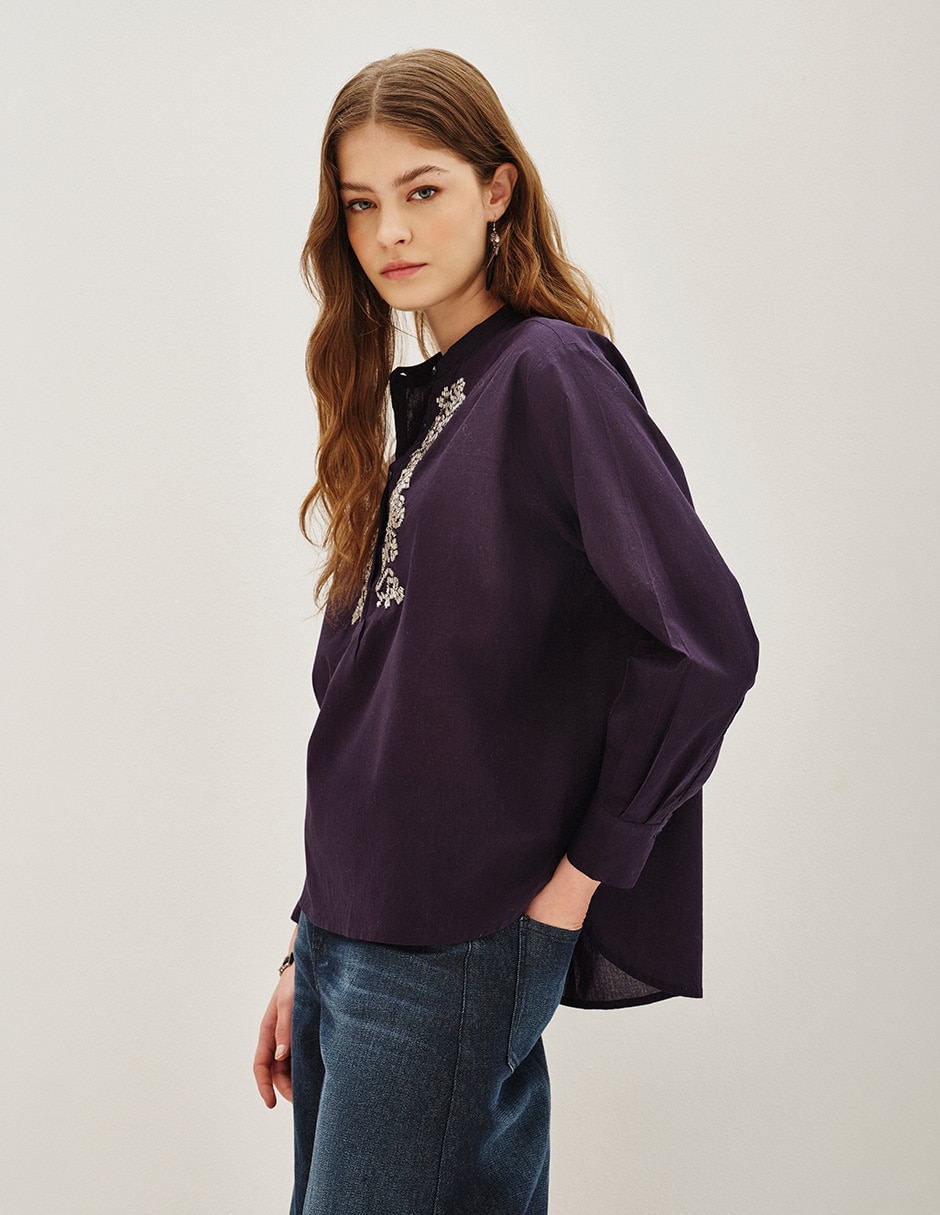 Blusa manga larga para mujer 2
