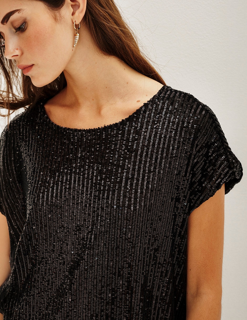 Playera manga corta cuello redondo mujer 2