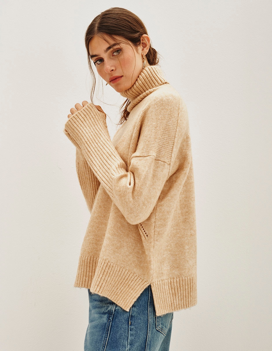 Suéter cuello alto para mujer 3