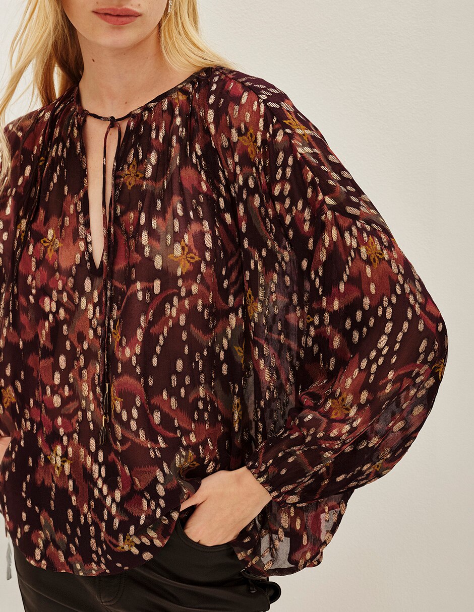Blusa manga larga para mujer 5