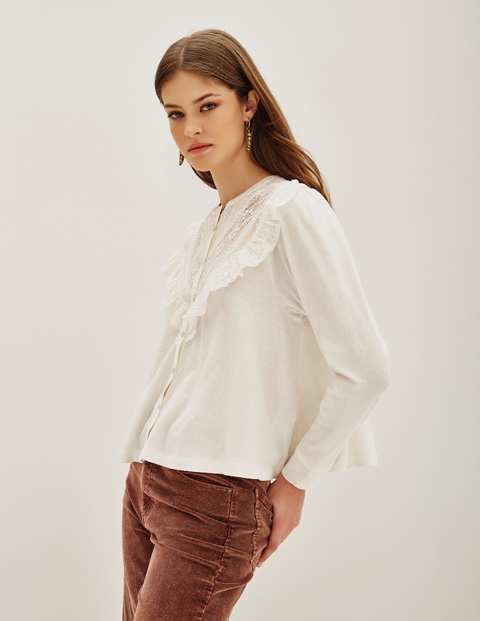 Blusa manga larga para mujer 2