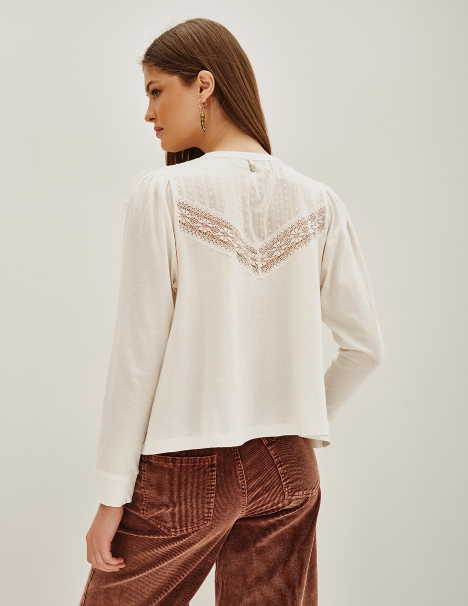 Blusa manga larga para mujer 3