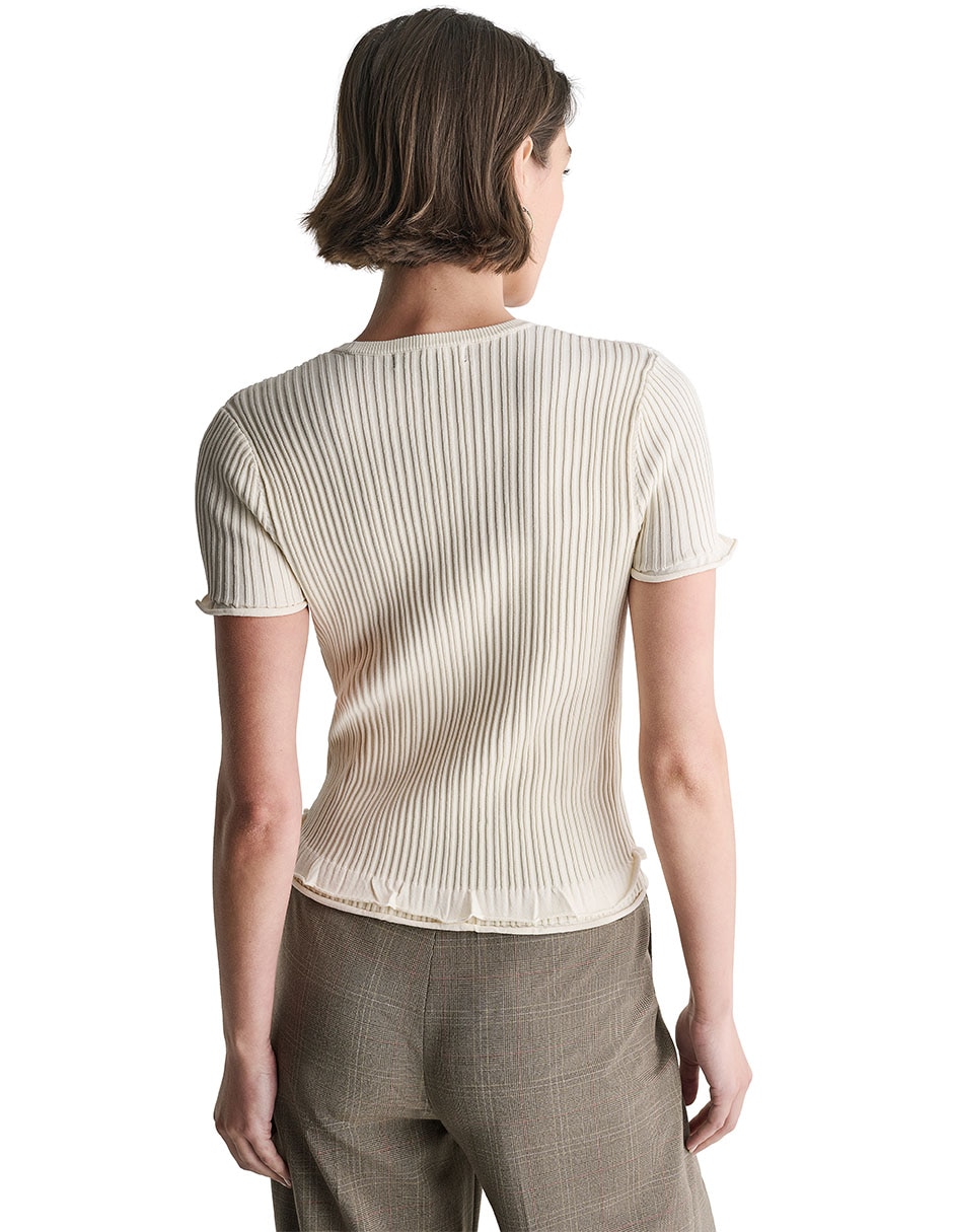 Blusa manga corta para mujer 4