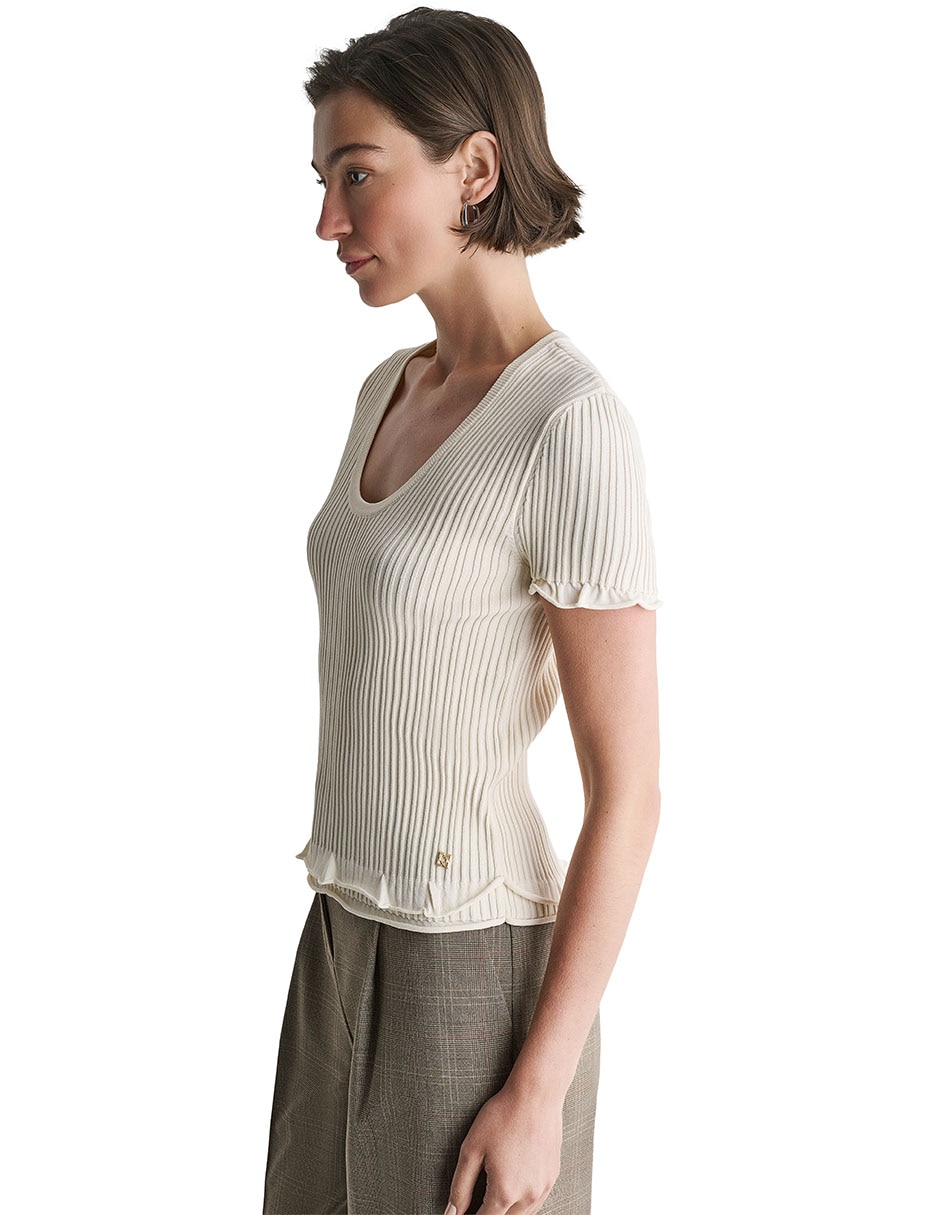 Blusa manga corta para mujer 5