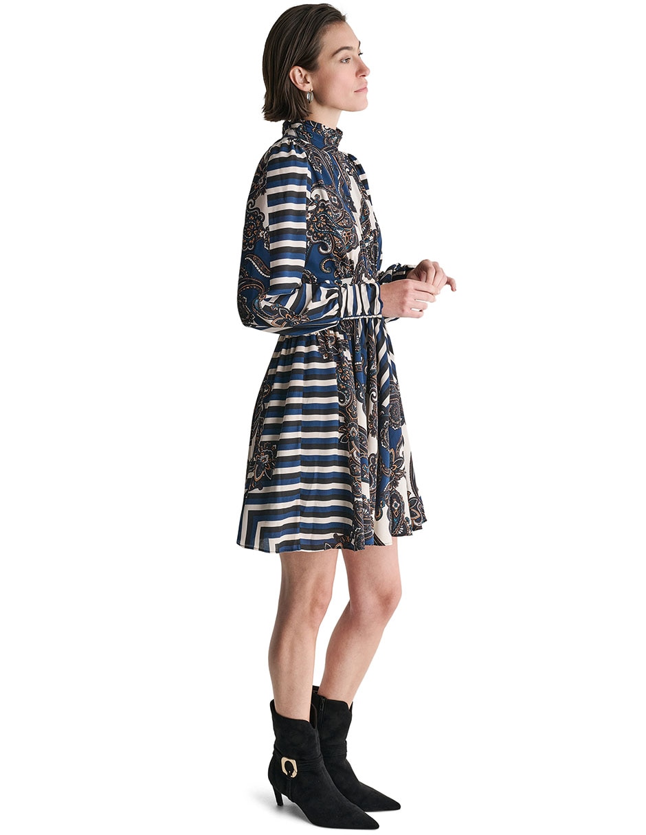 Vestido arriba rodilla casual para mujer 3
