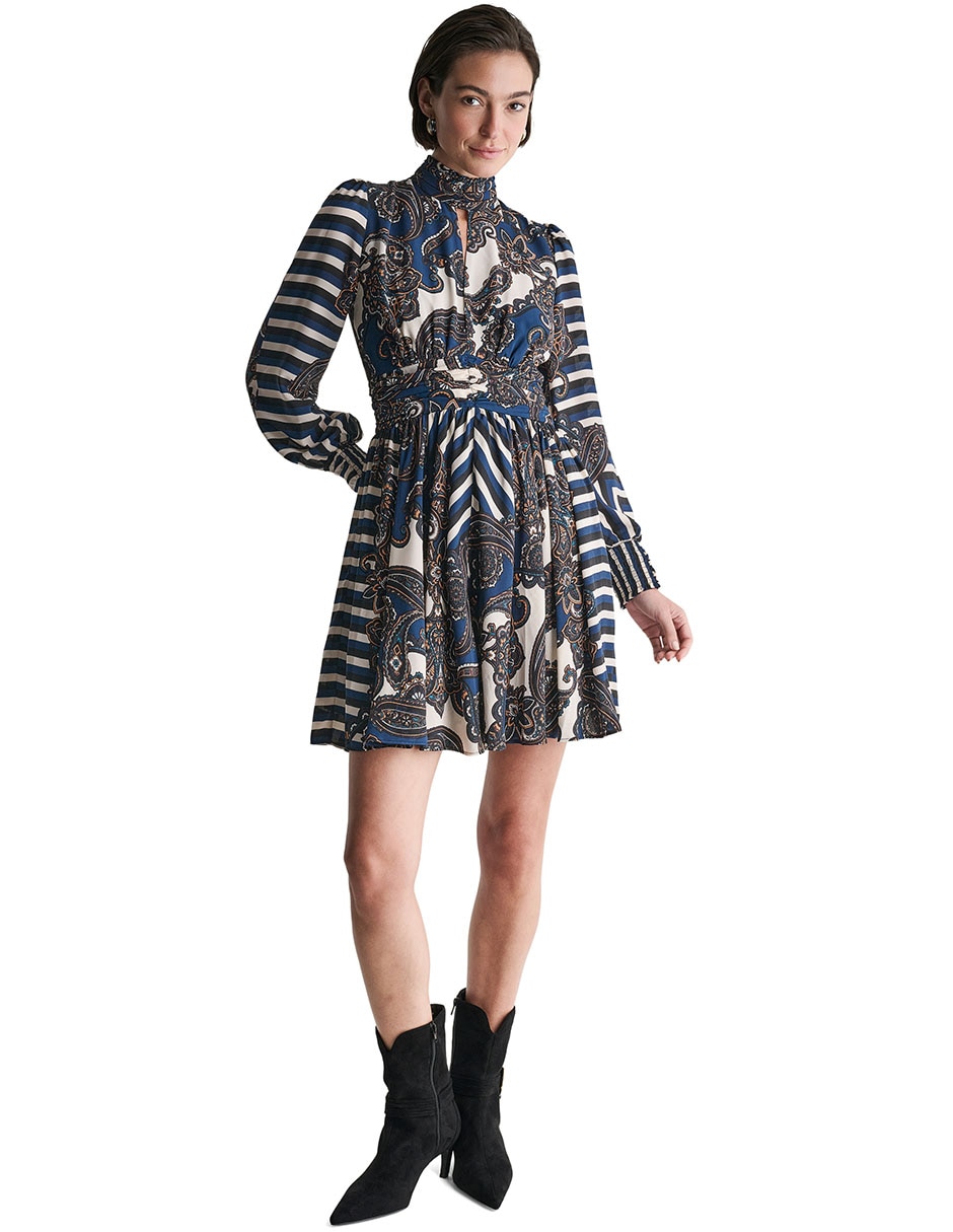 Vestido arriba rodilla casual para mujer 4