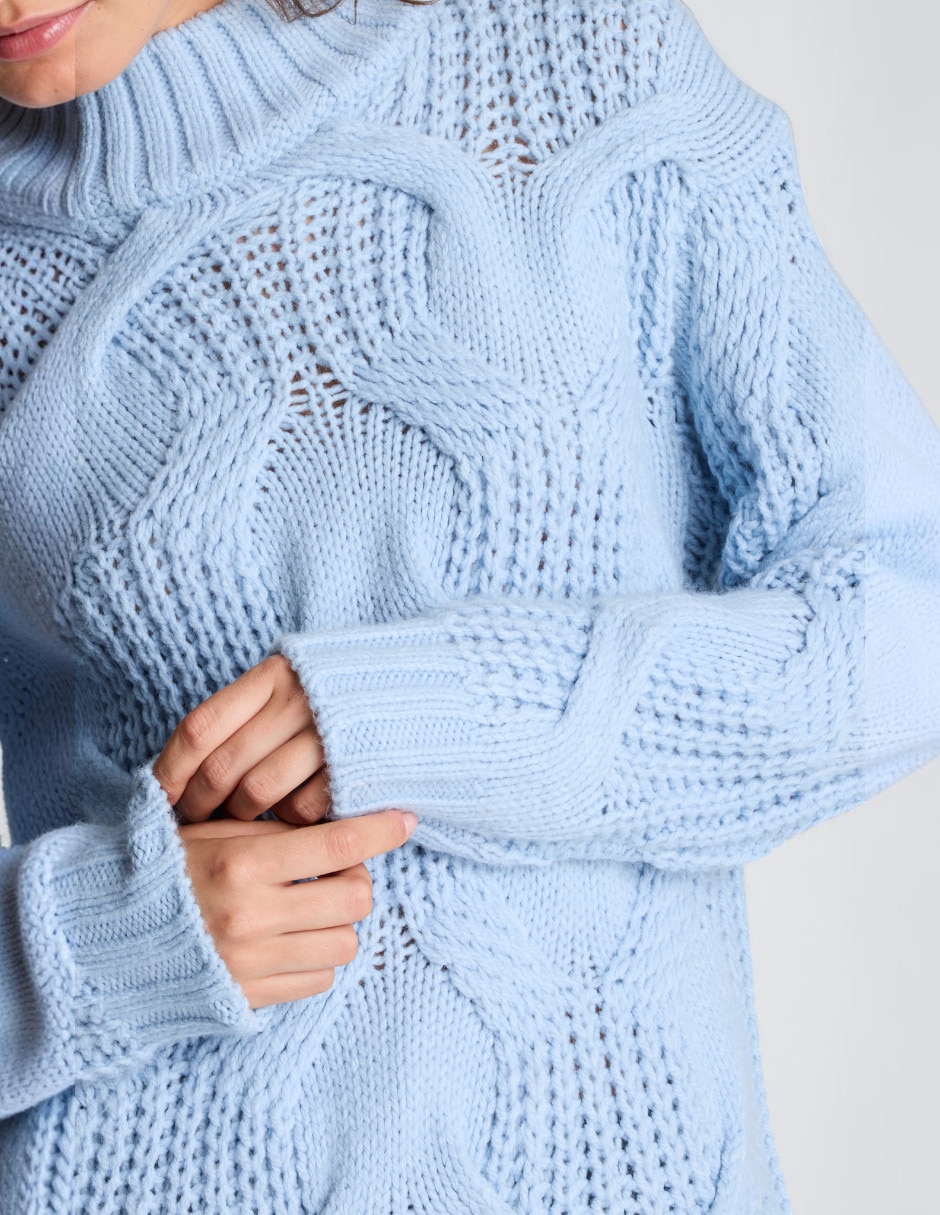 Suéter cuello alto para mujer 2
