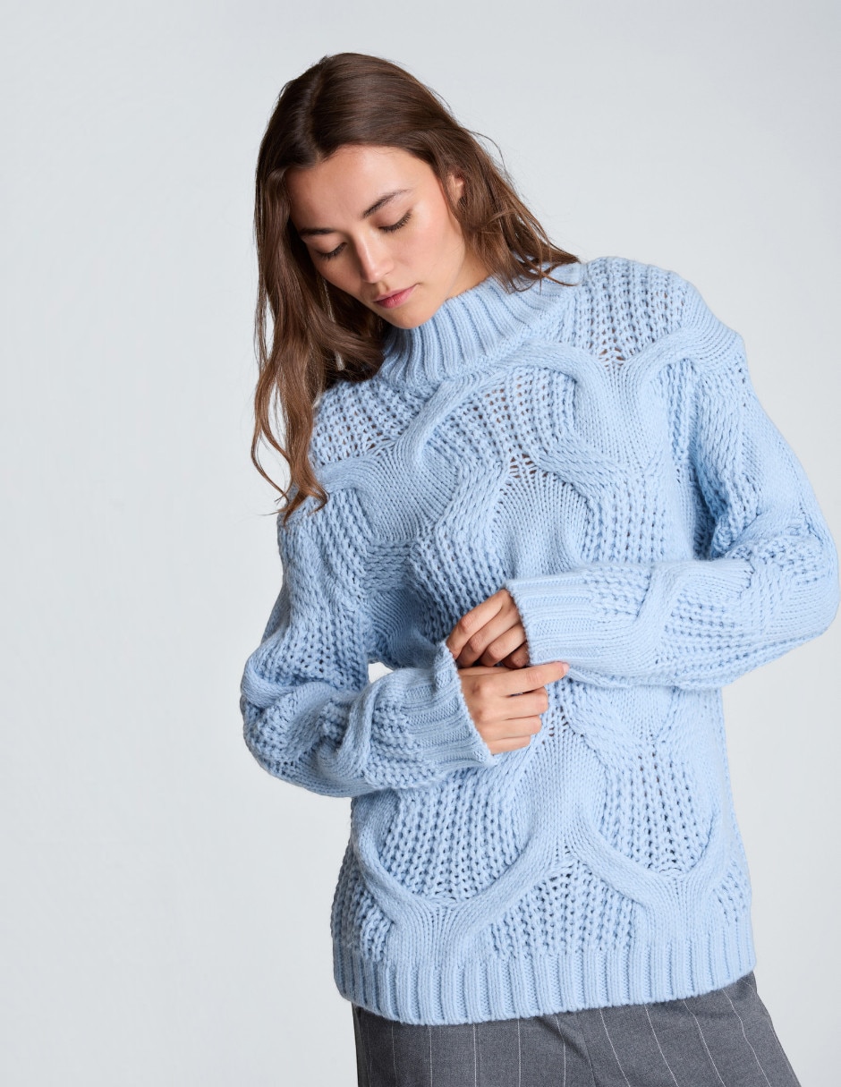 Suéter cuello alto para mujer 3
