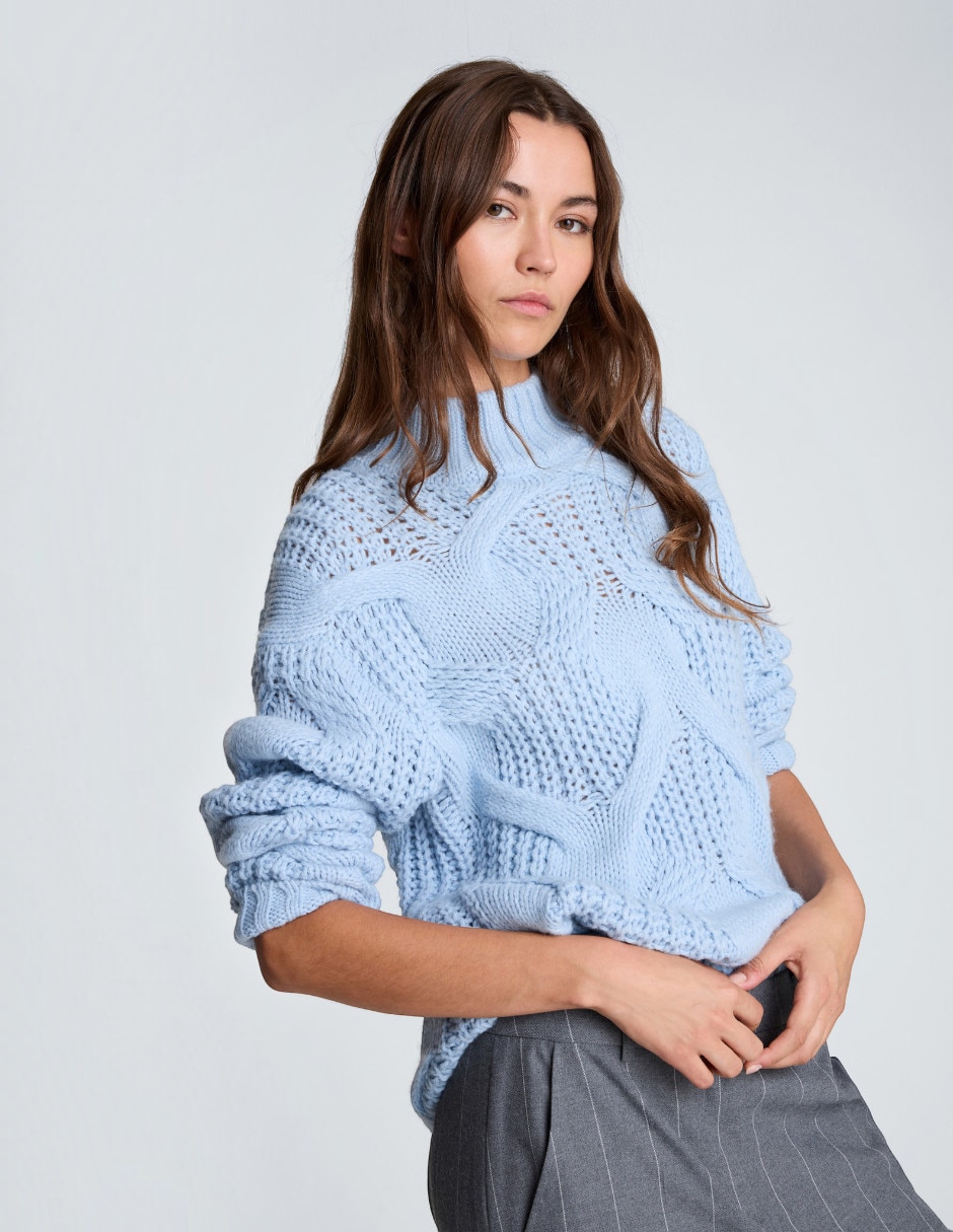 Suéter cuello alto para mujer 5