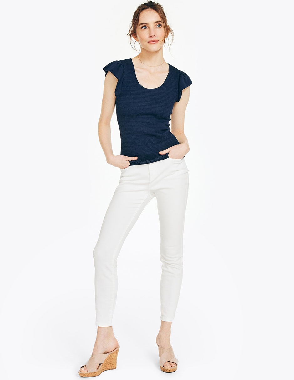 Blusa manga corta para mujer 4
