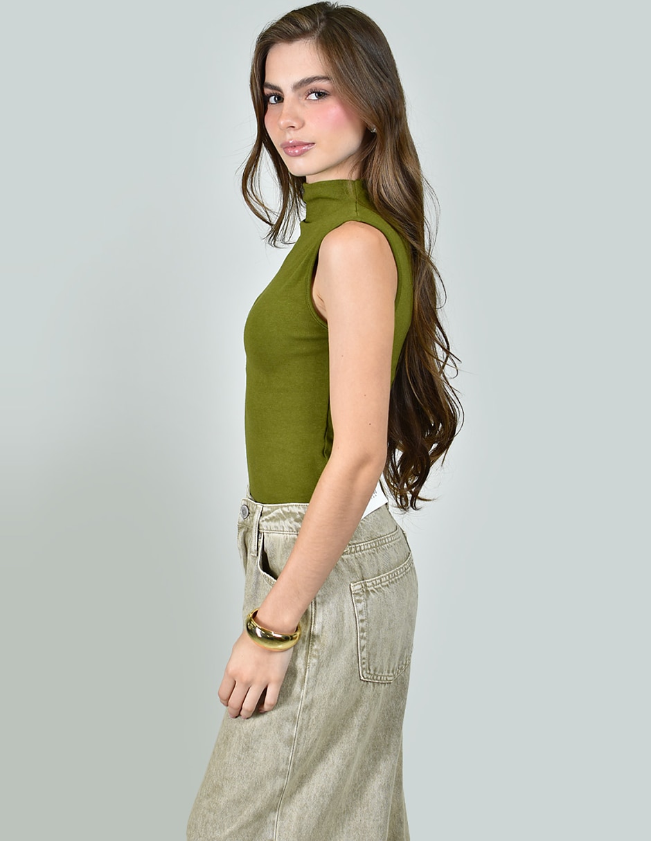 Blusa sin manga para mujer 5