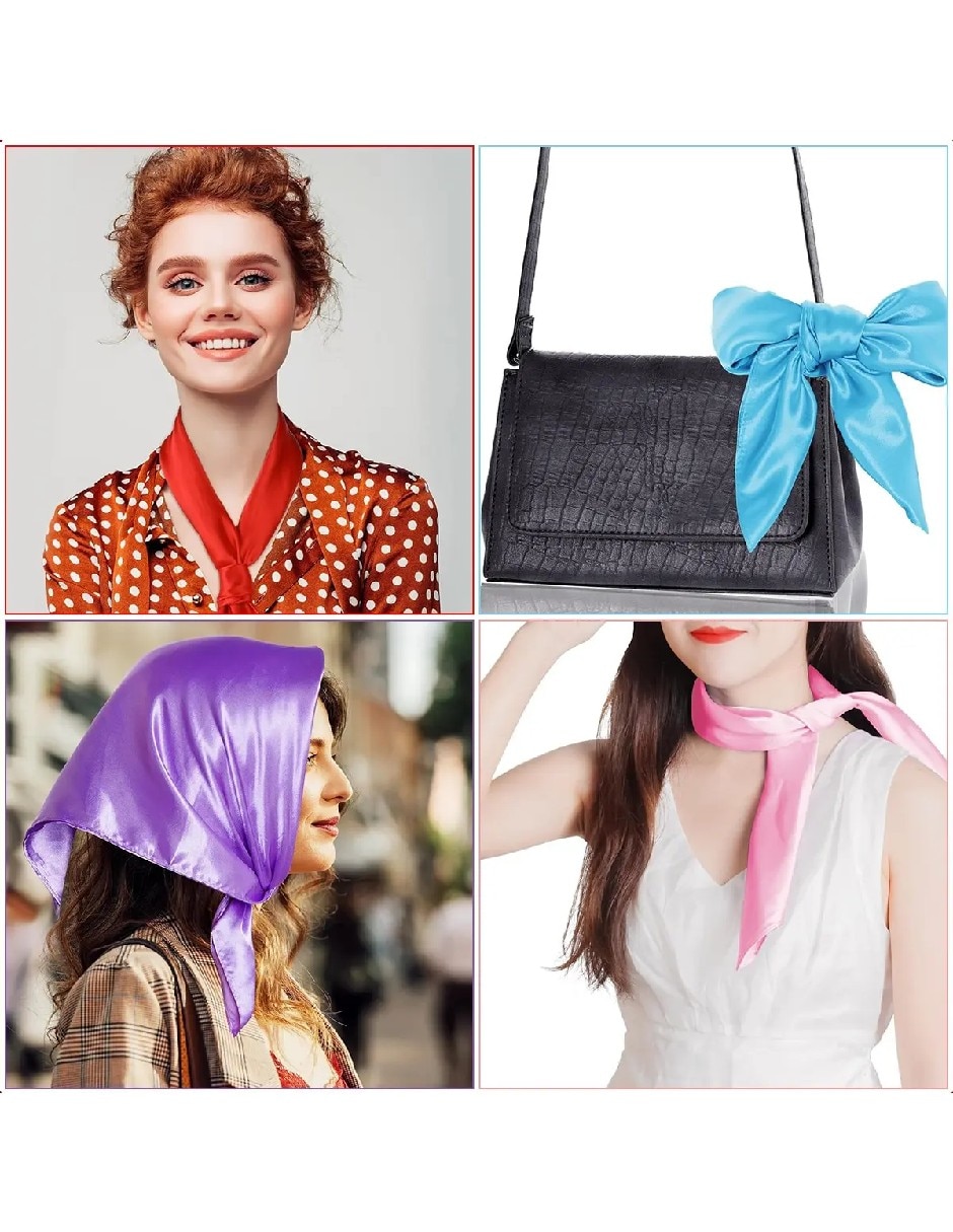 Kit Pashmina con estampado Liso de Seda para mujer 2
