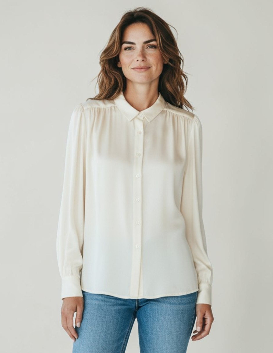 Blusa camisera marsel manga larga para mujer 2