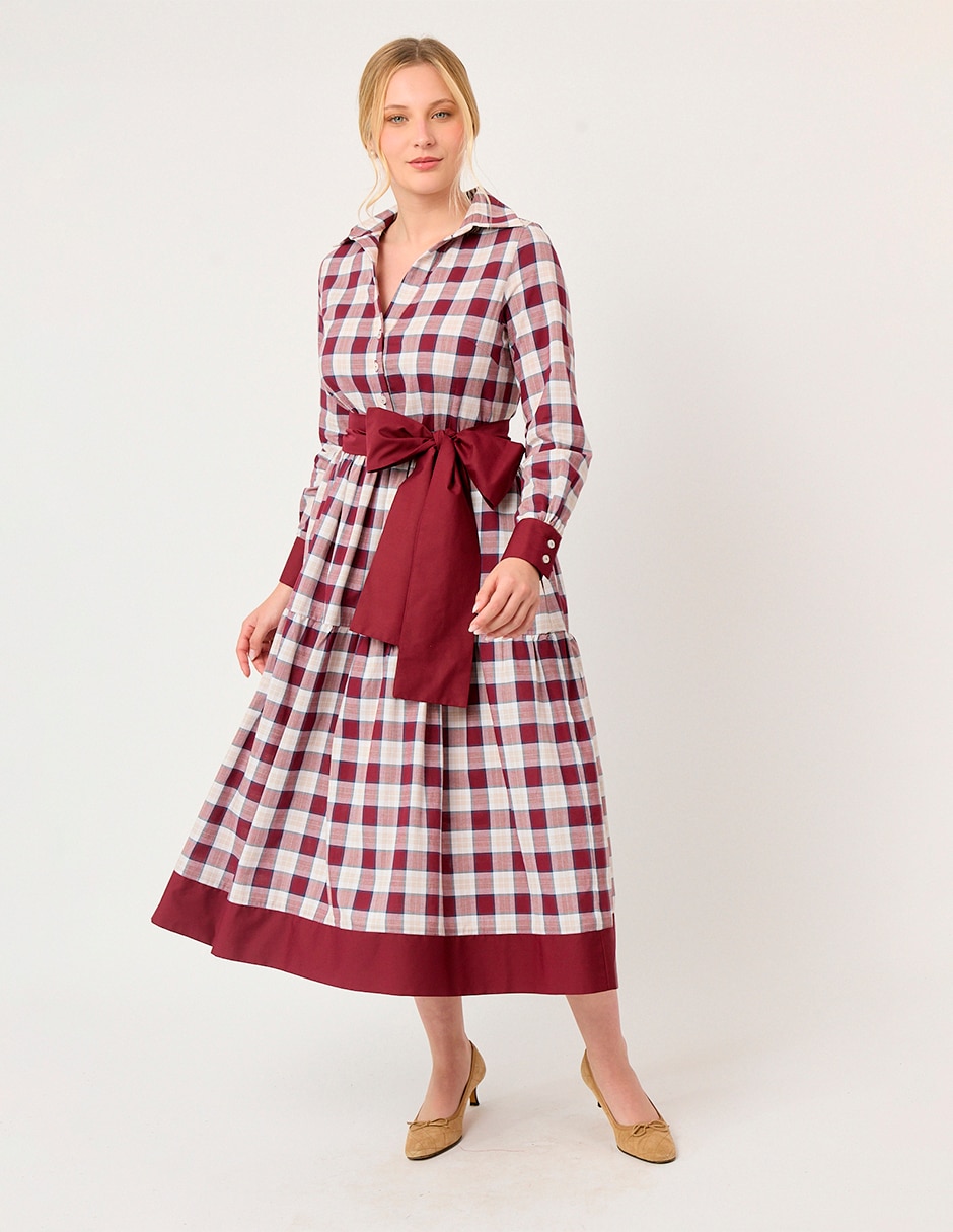 Vestido midi de fiesta forest para mujer 10