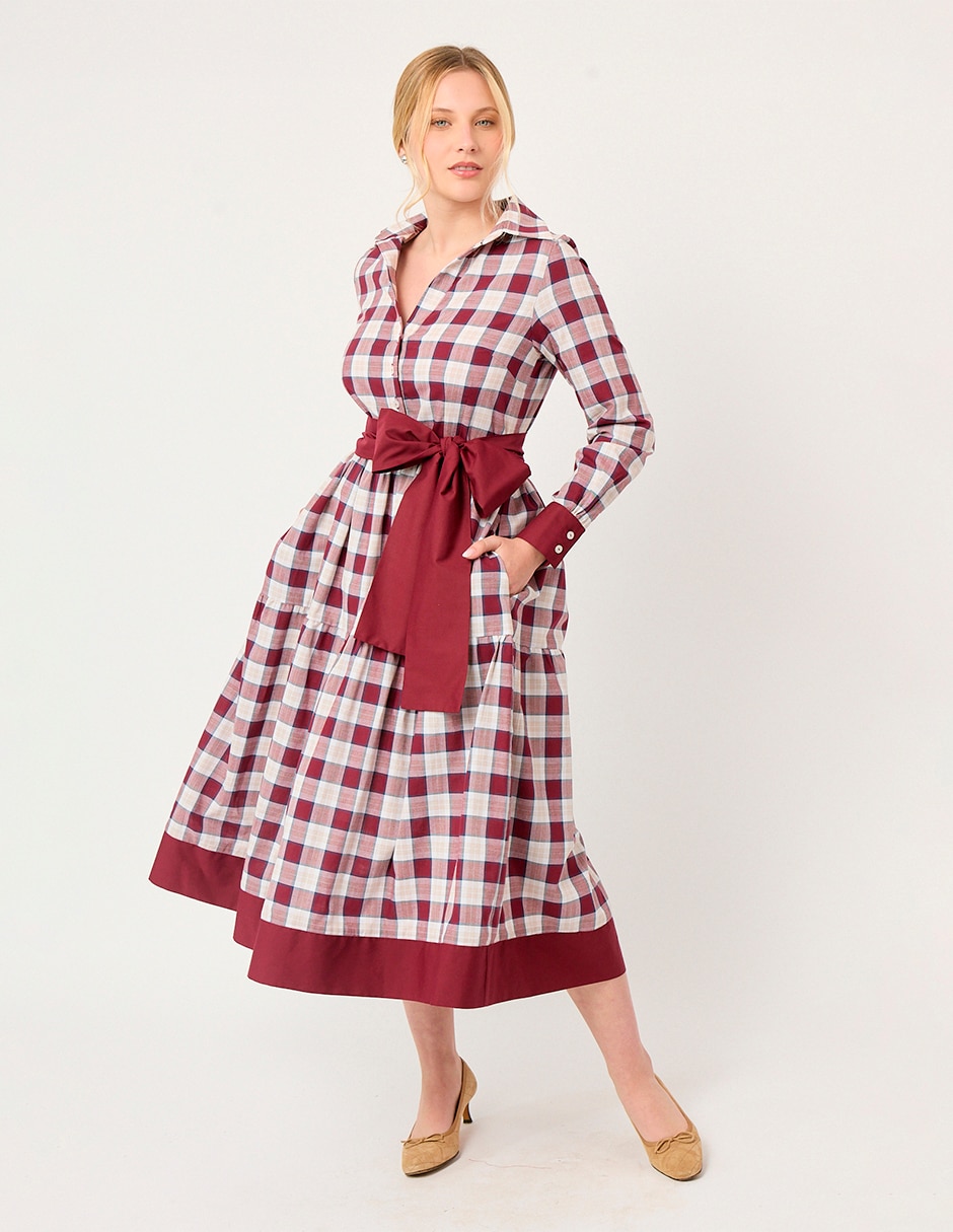 Vestido midi de fiesta forest para mujer 2