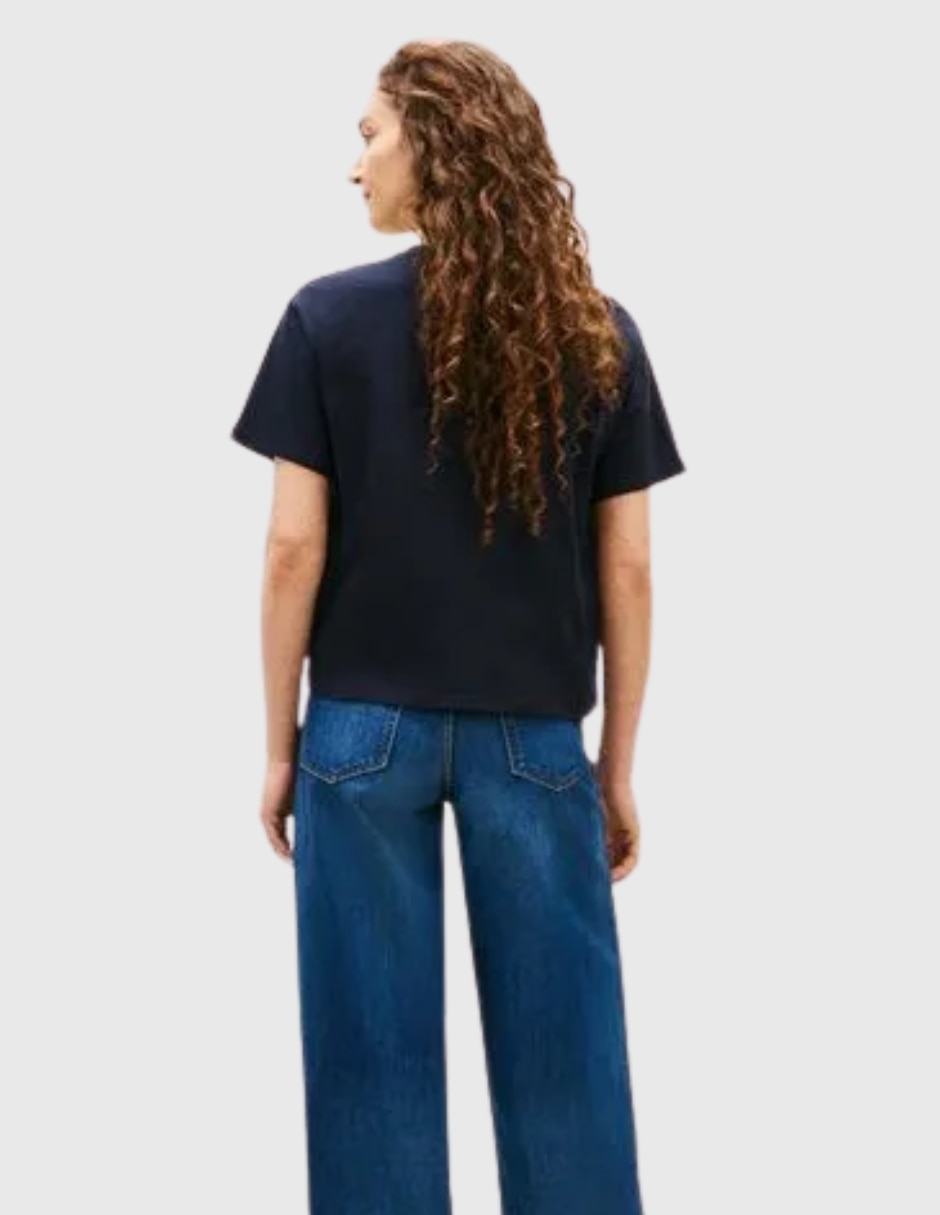 Playera manga Sin colección cuello Redondo para mujer 3