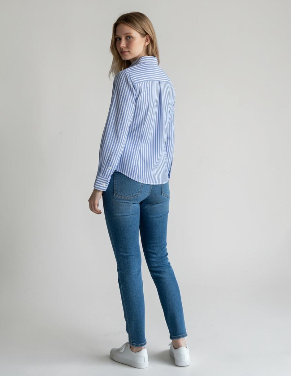 Camisa/Sobrecamisa MARSEL de Algodón y poliamida manga Larga para mujer 4