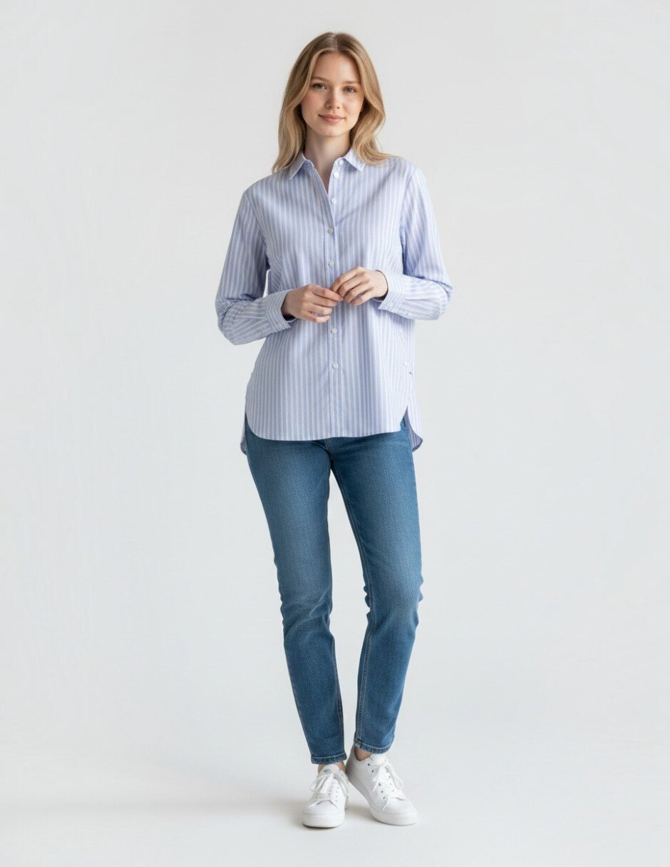 Camisa/Sobrecamisa MARSEL de Algodón y poliamida manga Larga para mujer 2