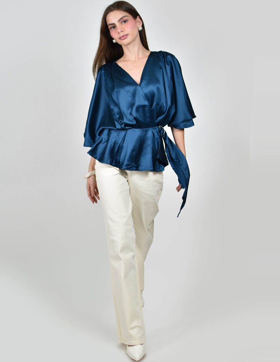 Blusa manga corta para mujer 7