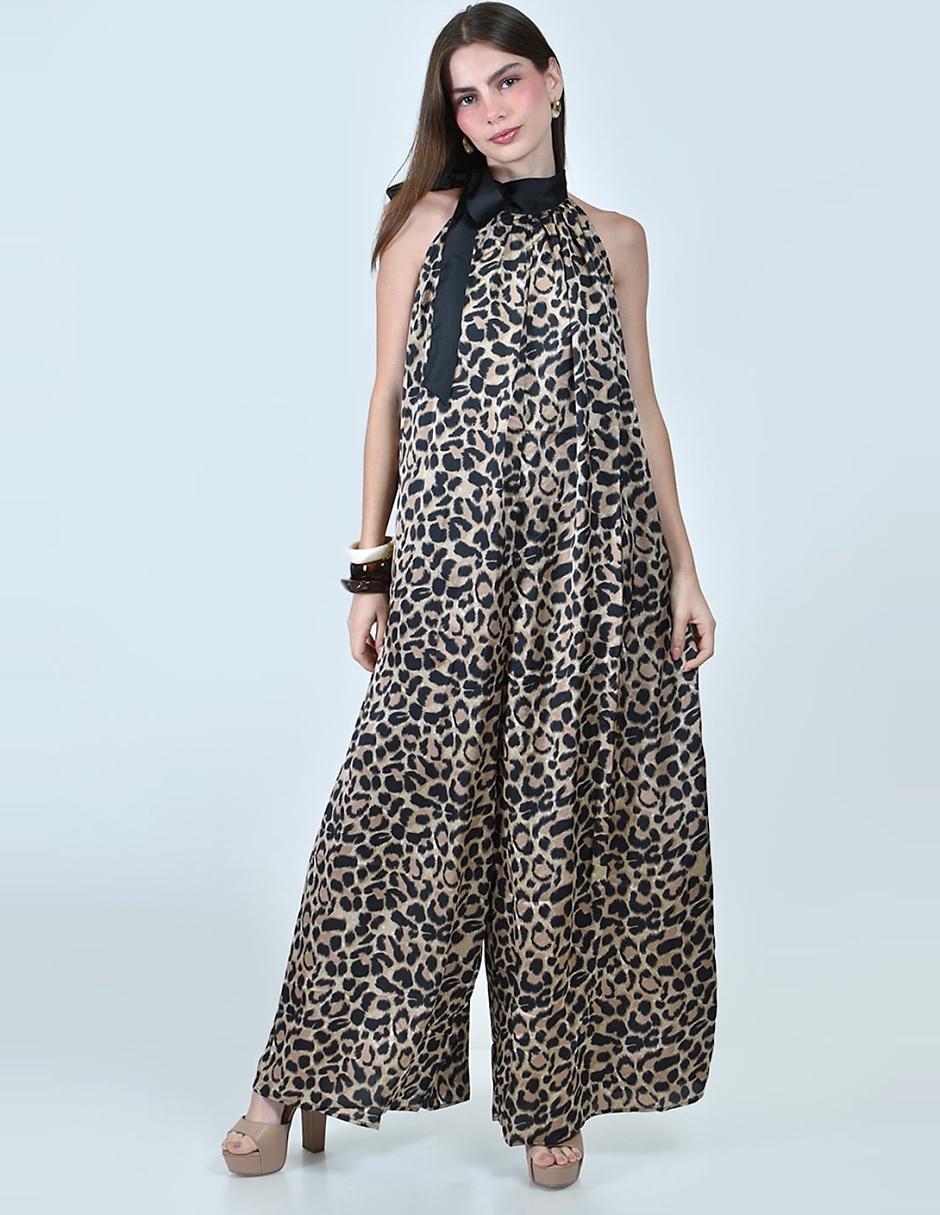 Jumpsuit casual estampado animal print para mujer