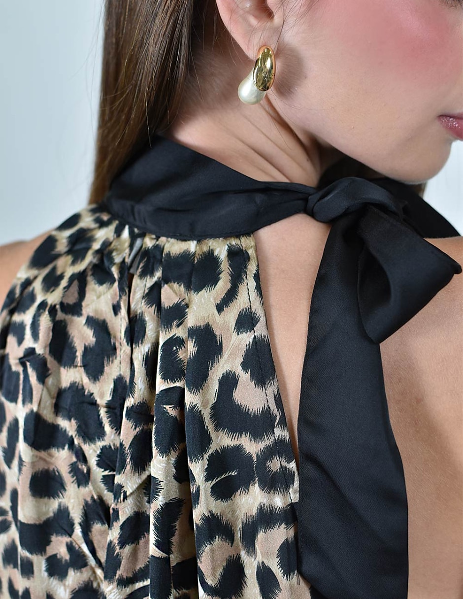Jumpsuit casual estampado animal print para mujer