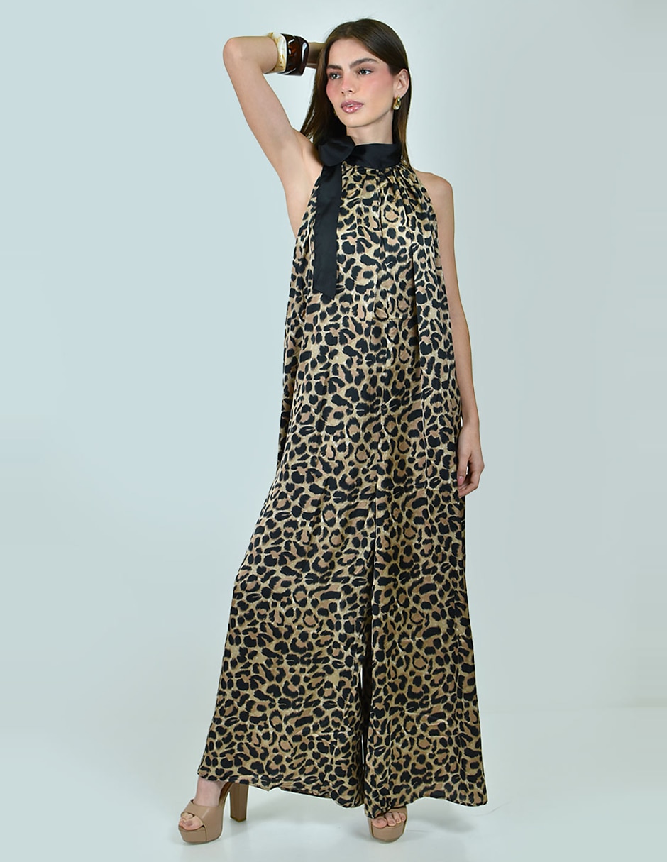 Jumpsuit casual estampado animal print para mujer