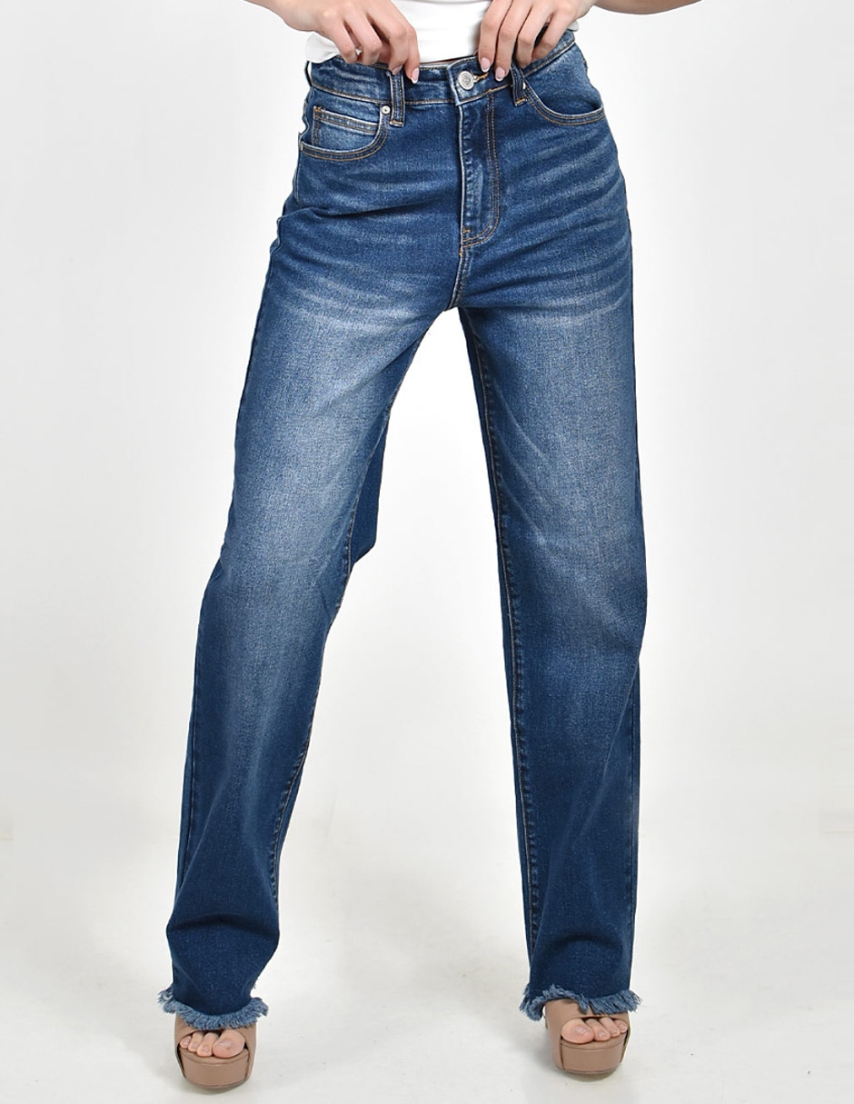 Jeans wide leg cintura alta para mujer Jeans wide leg cintura alta para mujer