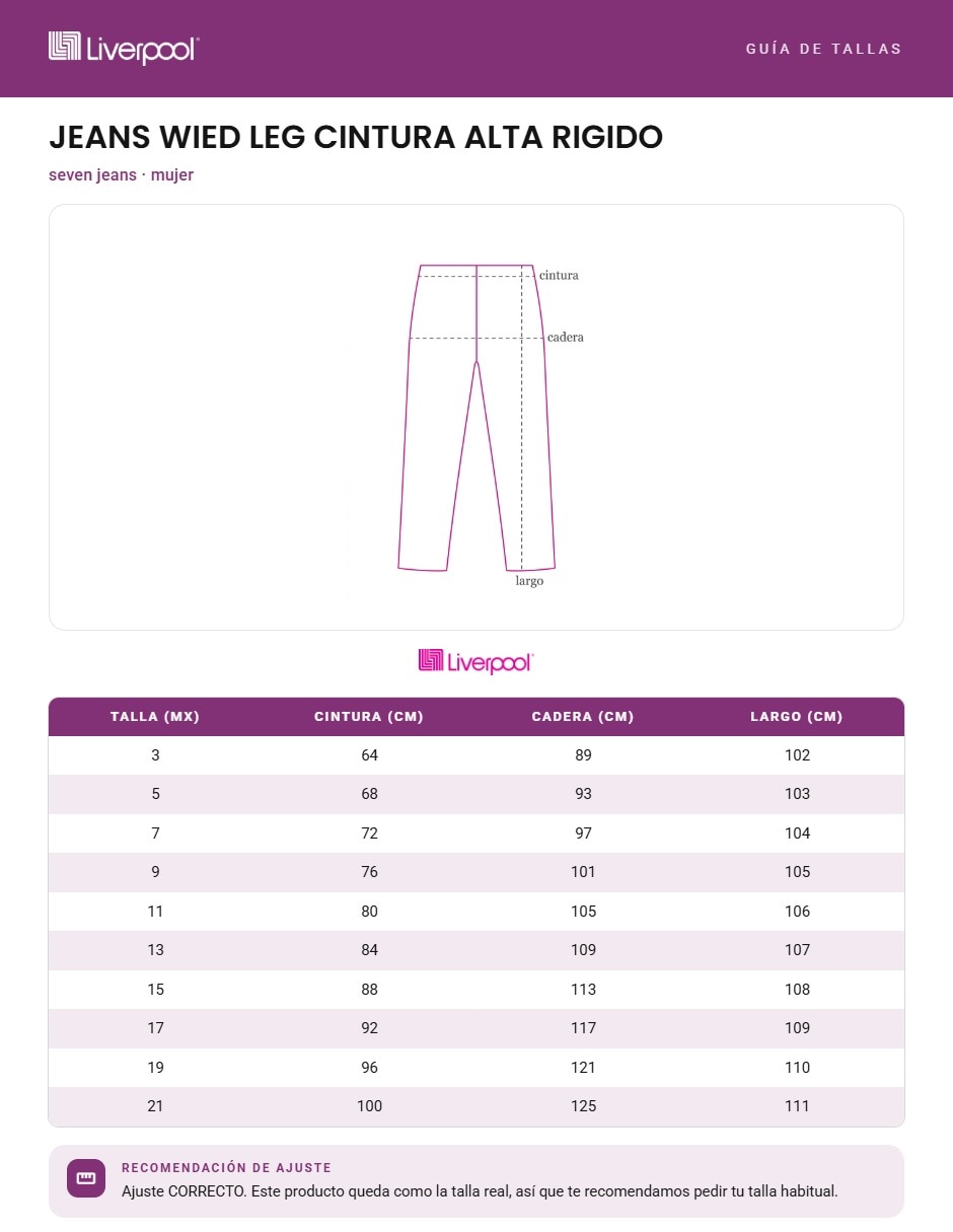 Jeans wide leg para mujer 8