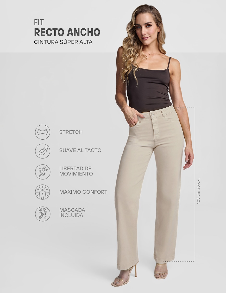 Jeans straight para mujer 7