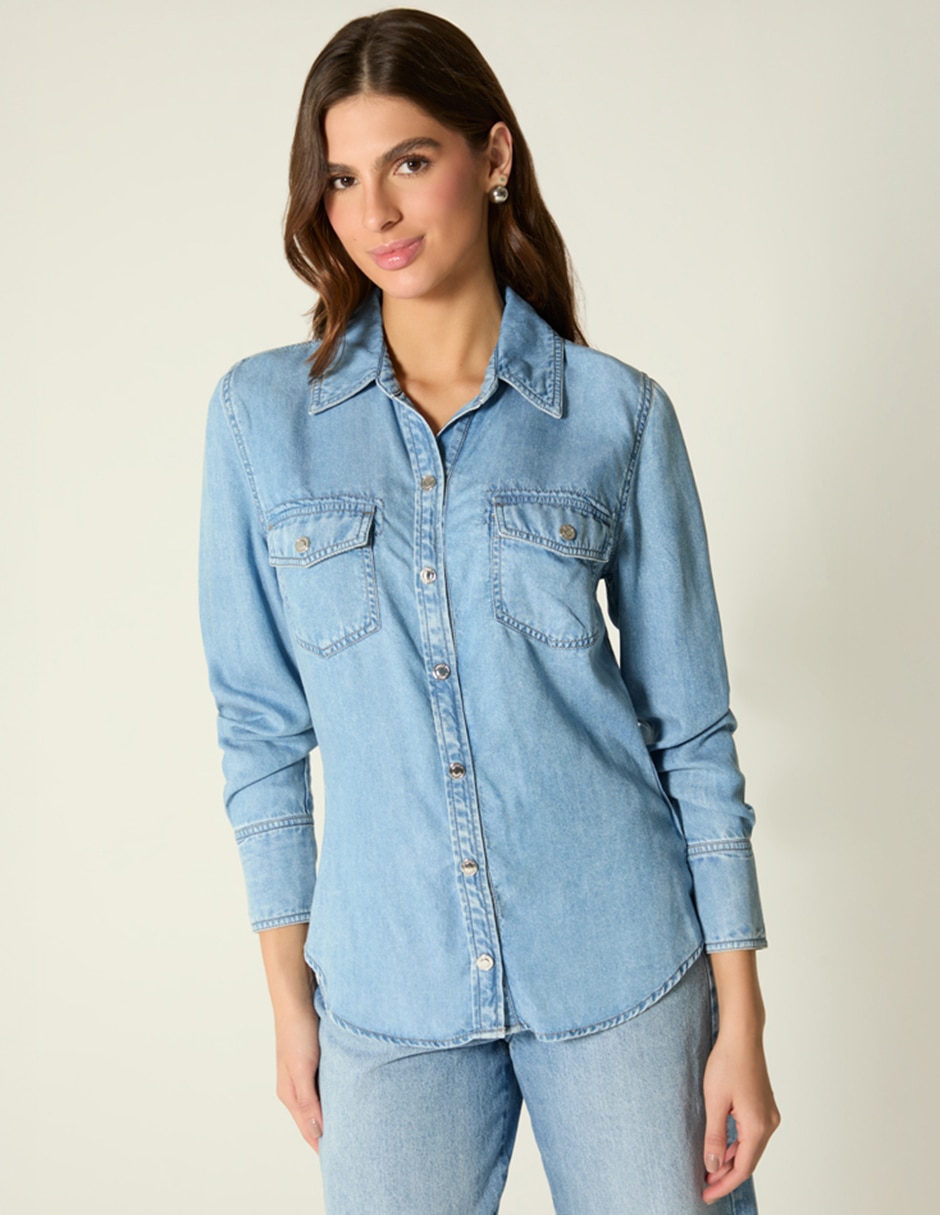 Blusa camisera Sin familia o colección manga Larga para mujer Blusa camisera Sin familia o colección manga Larga para mujer